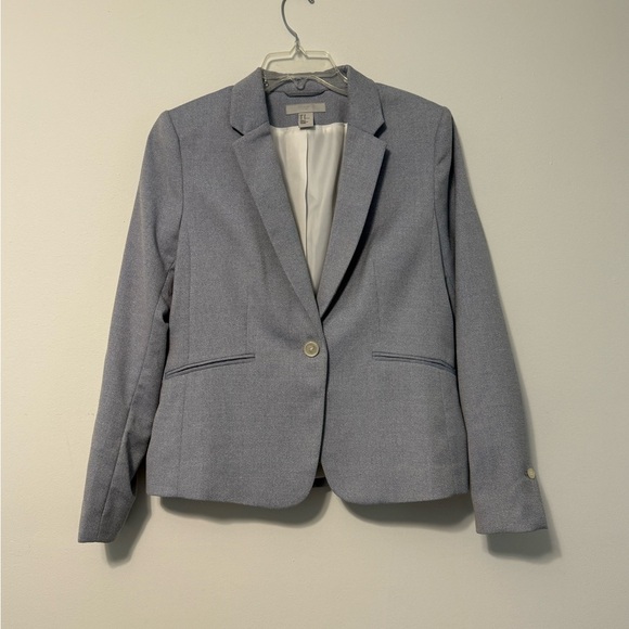 H&M Textured Blue/Gray Blazer - Picture 1 of 4